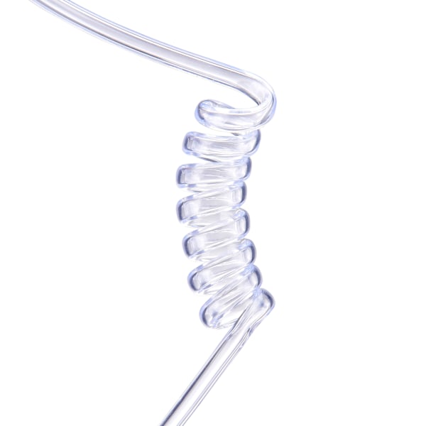 Akustisk slangsats K Head 2-stifts transparent akustisk spole slang headset Walkie Talkie öronmussla