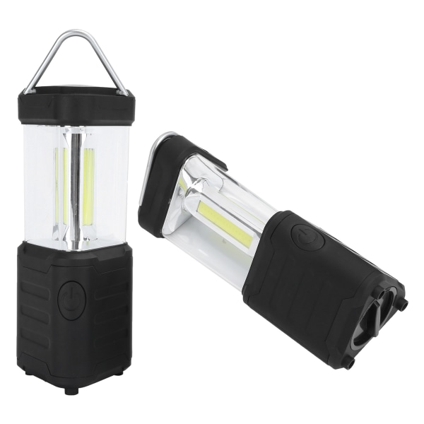 2 st multifunktionell COB campinglampa med kompassnivå vattentät