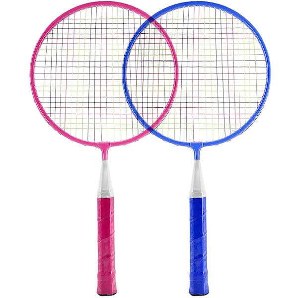 Lyft Familjens Nöje: Strömlinjeformad Design, Hållbara Järn-racketar och Färgstarka Badmintonbollar för Engagerande Utomhusaktiviteter, Komplett Med