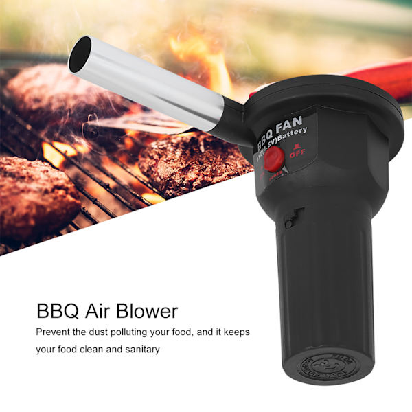 5V Lätt Bärbar BBQ Fläkt Luftfläkt med USB-kabel för Utomhusmatlagning