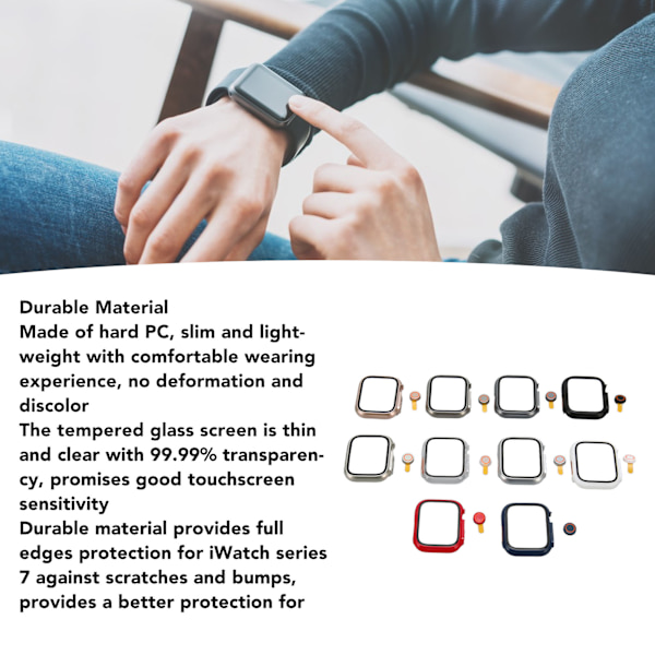 10 kpl IWatch-kuoren koteloa kova PC karkaistu lasi kello näytönsuoja kotelo SE(2022) 6 5 4 SE 40mm IOS-kellolle