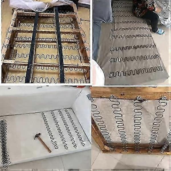 GETIT 1PC 65CM Sofareparasjonsmateriale Sofafjær Balansekrok Serpentinefjær Sofafjærspenne 26s