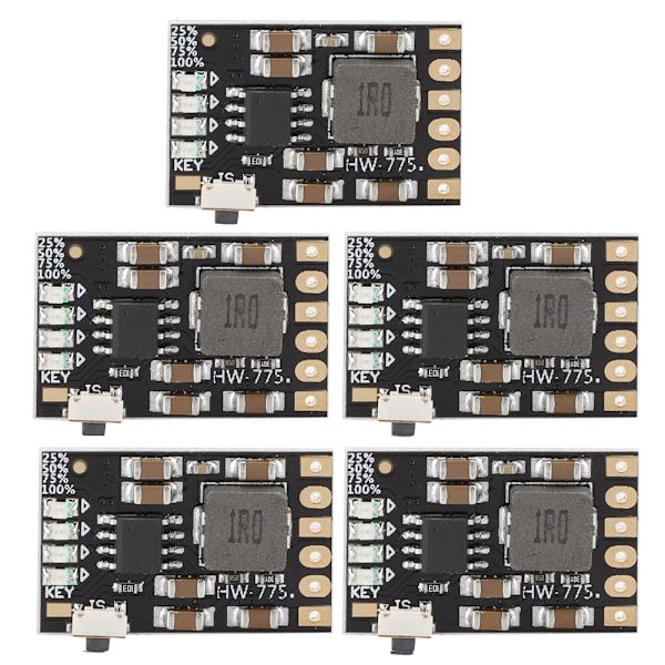 5 stk. 2A 5V Lipo Batteri Modul Strømforsyning Mini Opladningstavle Boost Beskyttelse