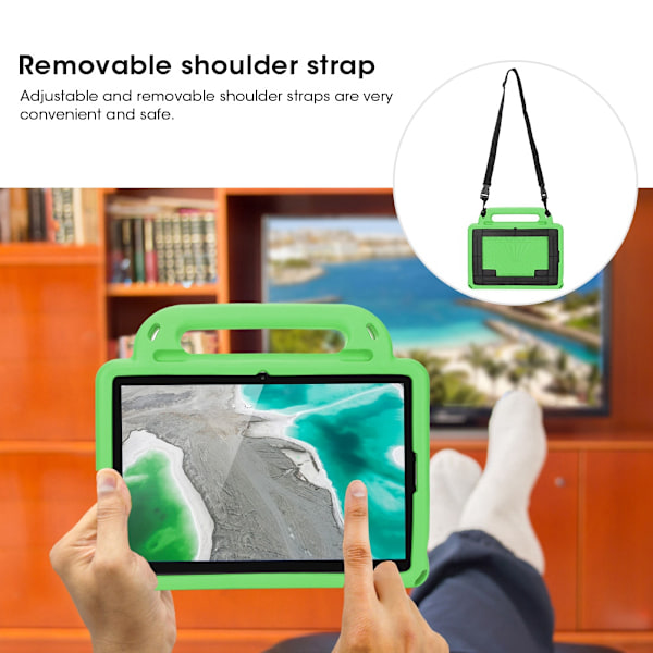 Skyddande tablettfodral för Huawei MediaPad M5/M6 10.8 tum AntiDrop EVA Barnvänligt (Grön)