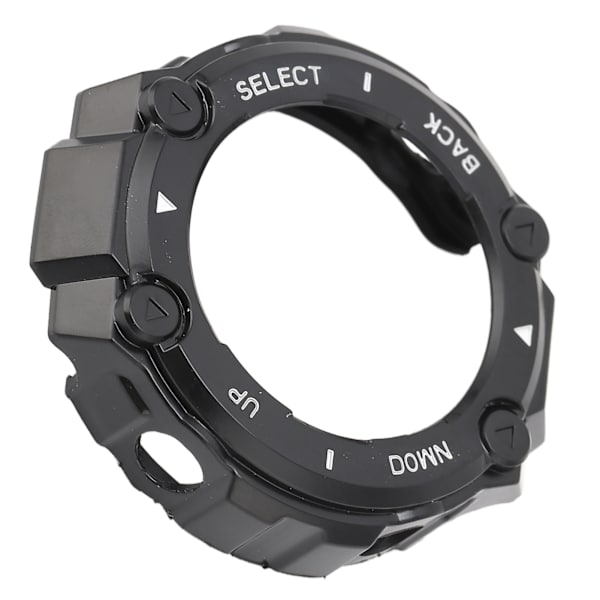Plastskyddsskal för Amazfit TRex Watch Edge Bumper Protective Shell Frame(Svart skal  Vit text )