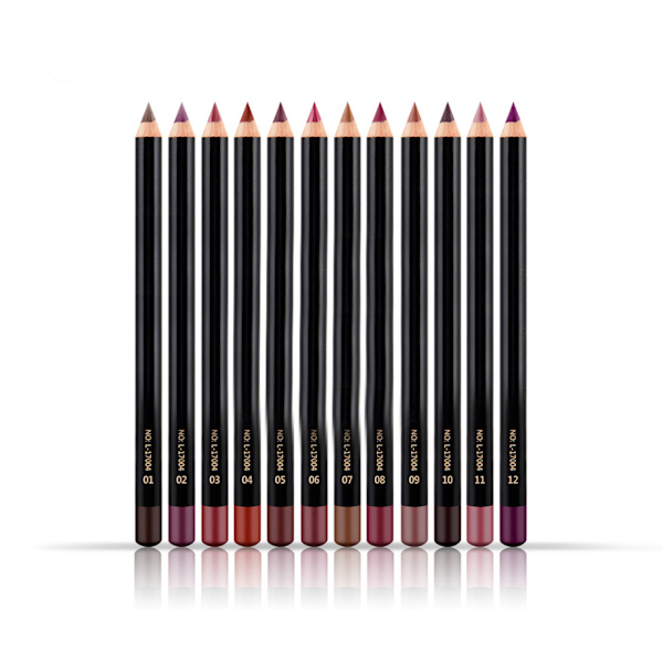 12 st NICEFACE Vattentät Långvarig Läppliner Penna Lipliner Penna Makeup Kosmetika