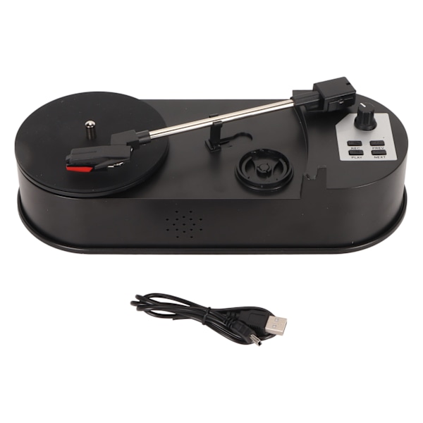 Pladespiller pladespiller bærbar USB til MP3 konverter understøtter 33 45 PRM vintage afspiller med 3,5 mm stereo hukommelseskortslot