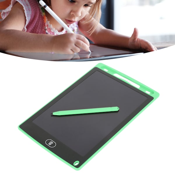 8,5 tommer skrivetablet LCD farverig tegnetablet Pad børn farverig doodle board legetøj til 1 til 10 år gamle piger drenge grøn