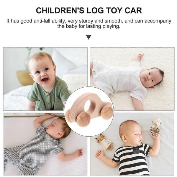 GETIT Träbilleksak kompatibel med babyns greppträning och handledsstärkning