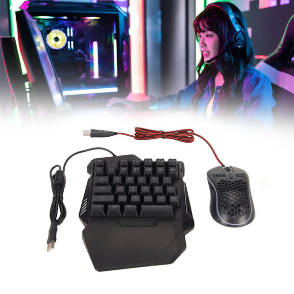 Tangentbordsomvandlare Set Tyst Design Plug and Play SpelTangentbord och Musomvandlare för PS4 för XboxONE för Switch