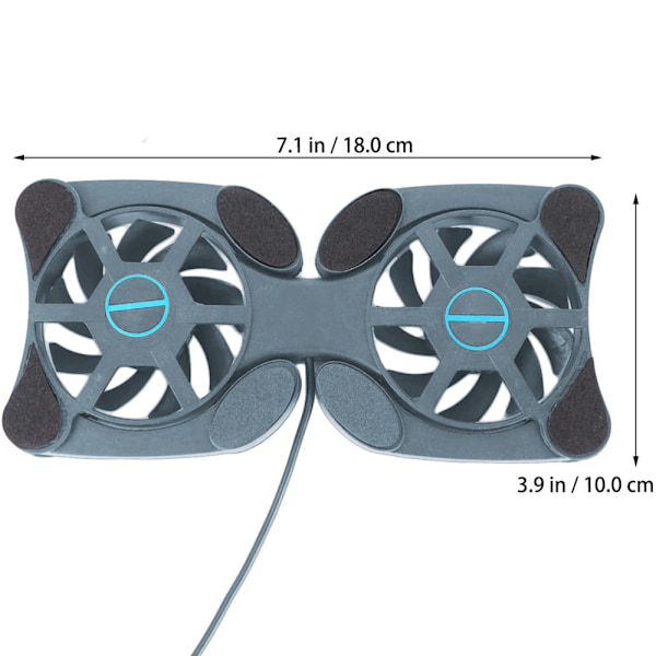 Mini Foldbar USB Køleventilator Octopus Notebook Køler Kølepude Stativ Dobbelt Ventilatorer til Notebook Laptop