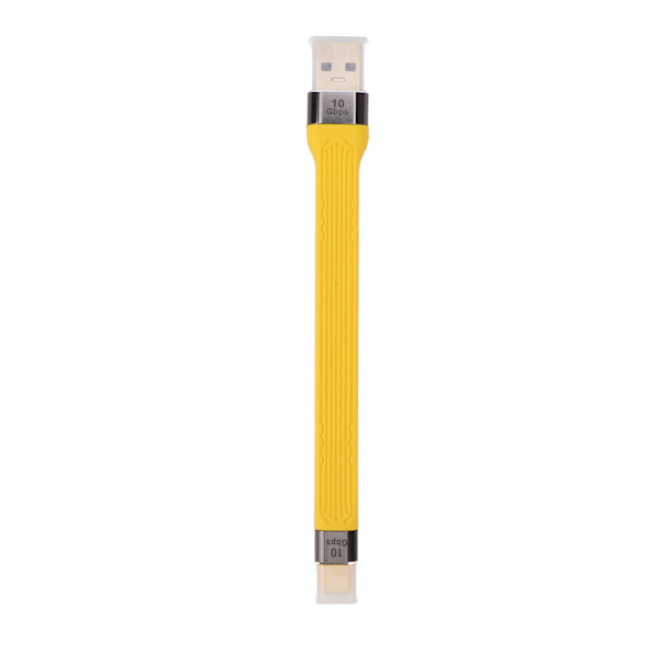 Kort USB A til USB C-kabel Bærbar lille FPC Fleksibelt kabel PD 100w 5A 10Gbps Hurtig opladning Kort USB C-kabel