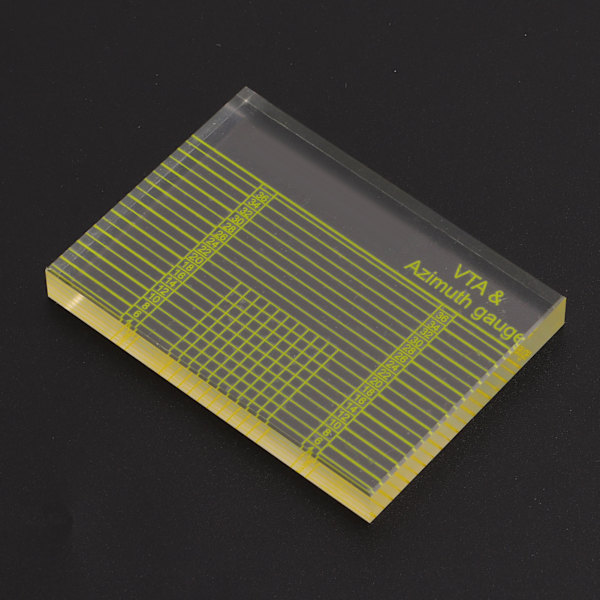 Azimuth linjal klar tryckt transparent akryl skivspelare tonarm VTA pickup Azimuth linjal