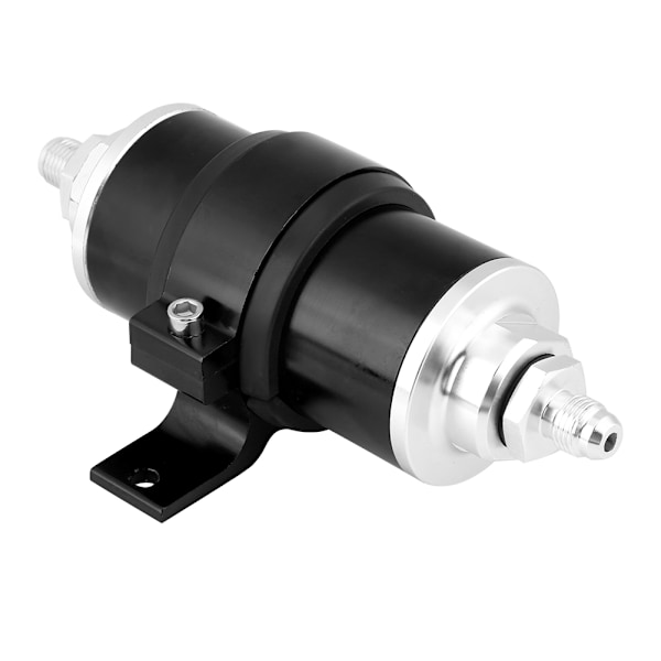 Universal svart 30 mikron billet aluminium inline bränsle bensin filter  fäste AN6/AN8/AN10 svart