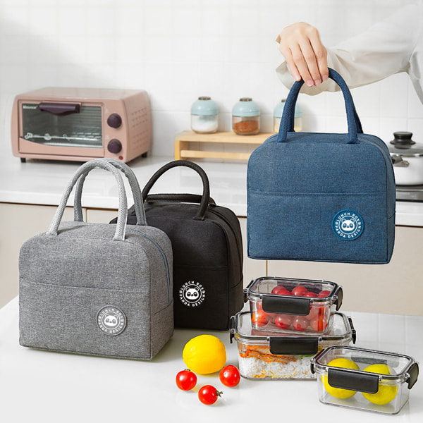 Mote Lunsjpose for Tenåringsjenter Kvinner, Gjenbrukbar Isolerte Lunsjpose Tote Bag for Voksne og Studenter Arbeidsskole