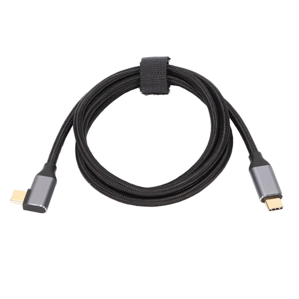 100W PD Nylon Flätad USB C Snabbladdningskabel USB 3.1 Gen2 10Gbps 3 Kabel 4K 60Hz（1m）