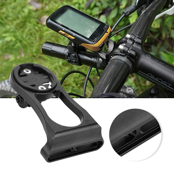 Cykeldator Odometer Comupter Aluminiumlegering Förlängningsfäste för Garmin (Svart)