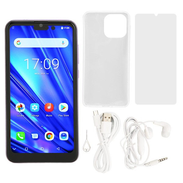 IP14 Pro Smartphone 6.1in 4GB RAM 32GB ROM Ultrathin Ansigtsgenkendelse Dual Card Dual Standby Mobiltelefon til Android 10.1