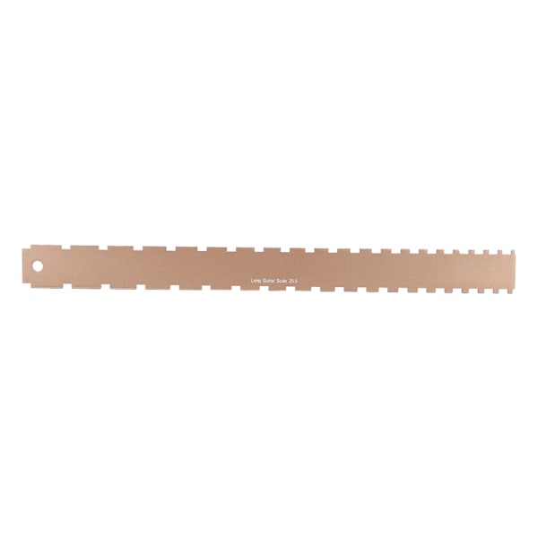 Basfingerboardhöjdmätlinjal i metall, verktyg för gitarrhalshack, instrumentreparation, guld