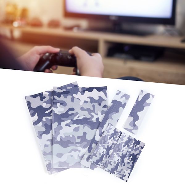 Controller Beskyttelsesklistermærke Spilkonsoll Hud Dekoration Dæksel til PS5 Camouflage