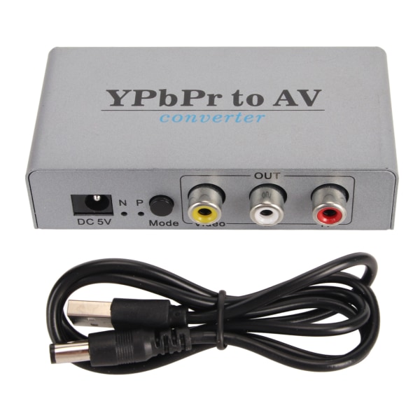 YPbPr till AV-omvandlare 1080P60 YPbPr Video Capture YPbPr till CVBS Komponent Video Converter Adapter med L/R Ljud