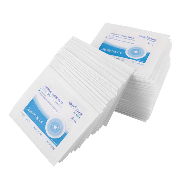 Förklippta Slitsade Kompresser, IV-förband 100% Bomull Non-Woven Material, Vattentätt Och Non-Stick För Enkel Hantering, Latexfritt Med Medicinsk Tejp