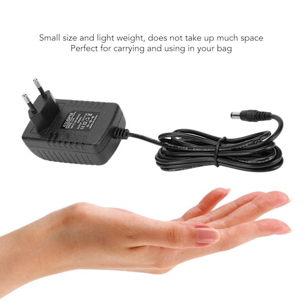12V 2A extern strömförsörjningsadapter AC till DC lågspänning 3/4-stiftskontakt strömförsörjningsadapter för högtalare luftfuktare 100‑240V EU-kontakt