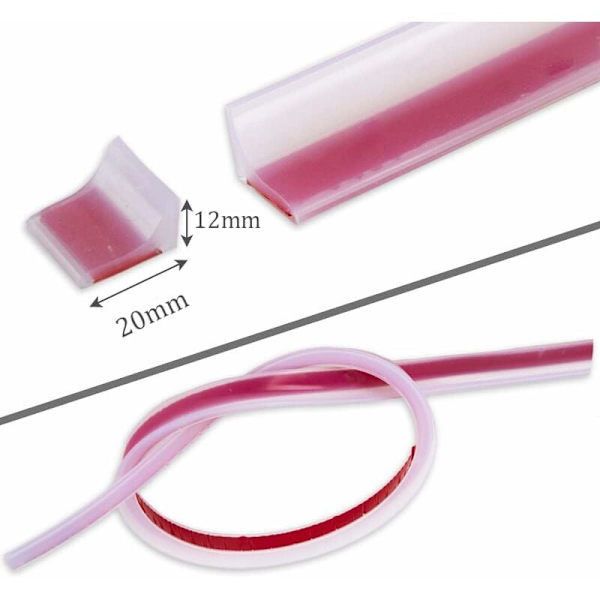 200CM Silikon Duschbarriär, Självhäftande Anti-Överflöd Duschtröskel Bar, Duschvatten Damm, Duschtröskel Vatten Damm, Fällbar Dusch
