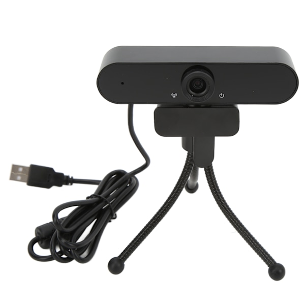 Webkamera 1080P HD USB2.0 2.0MP Autofokus Klar Videokamera för Win10 Desktop Laptop PC