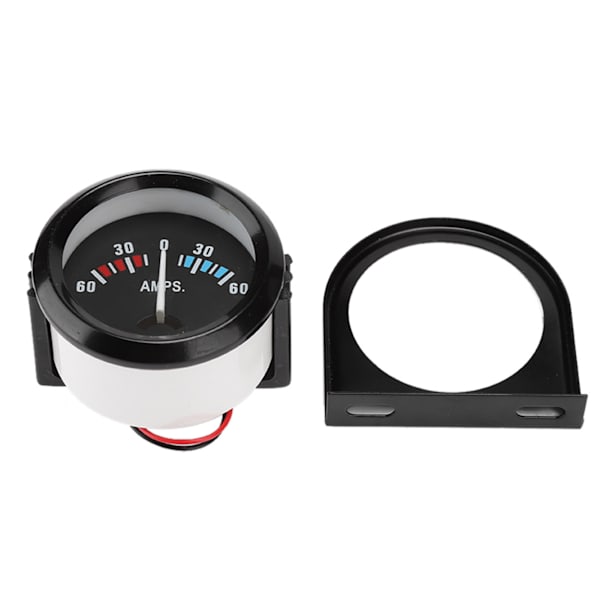 2 tommer 52mm bil ammeter voltmeter 60-0-60A AMP måler volt meter for modifikasjon