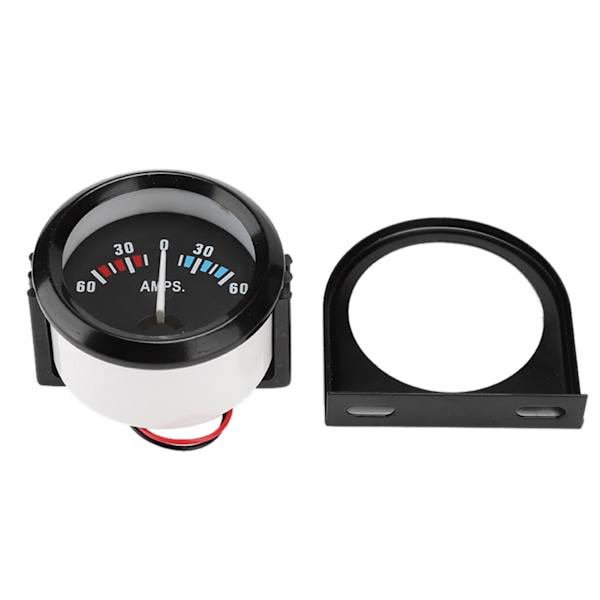 2 tum 52mm bilmätare voltmeter 60-0-60A AMP-mätare voltmätare för modificering