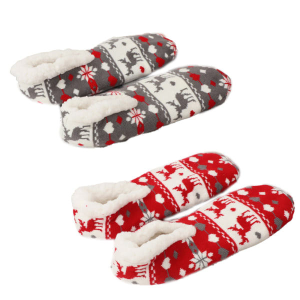 Women's Slipper Socks Warm Fuzzy Fleece-lined Indoor Anti-Skid