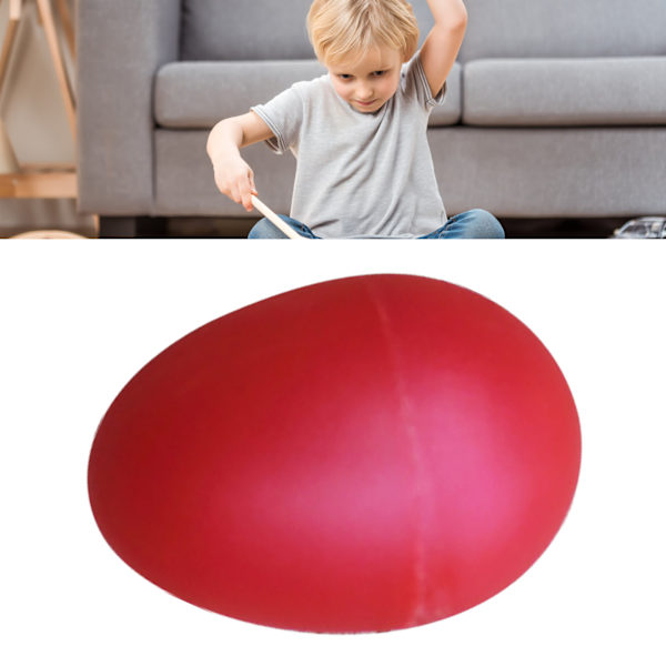 Äggskakare Ljus Färg Pedagogisk Påfyllningsbar Plast Ägg Slagverk Instrument Leksak för Hem Resa Kindergarten Röd
