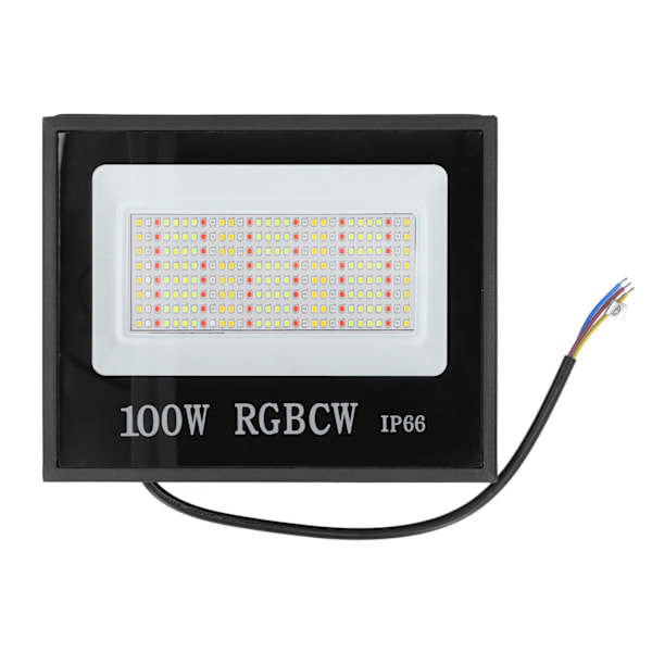 Effektiv RGB Flerfärgad Super Stark LED Strålkastare, IP66 Vattentät Utomhusbelysning med Justerbart Metallfäste för Mångsidig Användning