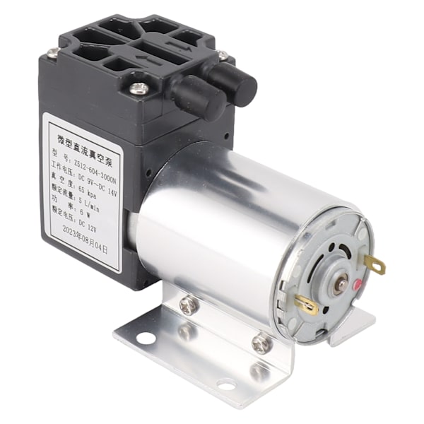 12V tyhjiöpumppu negatiivinen paine imupumppu Mini pieni öljytön tyhjiöpumppu 65‑120kpa 5L/min pidikkeellä