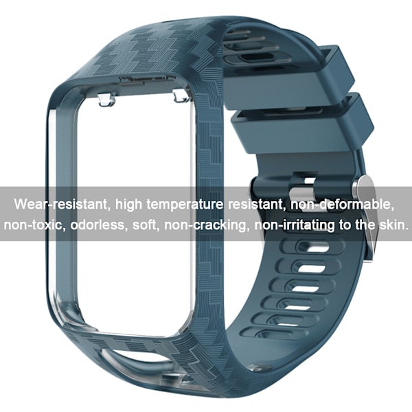 TPE Material Radium Graveret Urrem til TomTom (Rock Blue)