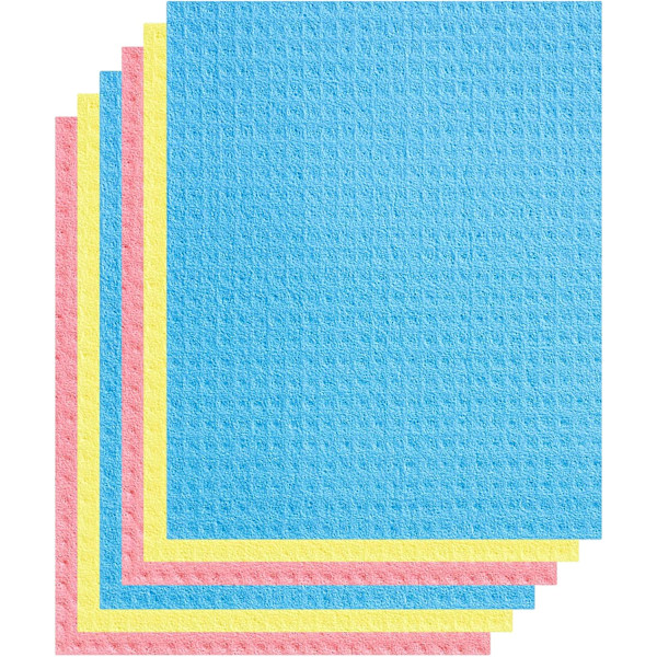 Teepyyhe, ympäristöystävällinen ja kestävä, biohajoava, selluloosasienet, imukykyinen, hajuton, keittiön puhdistusliina, uudelleenkäytettävä