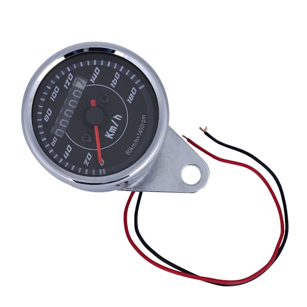 Universal dobbel farge LED lys kilometerteller speedometer km/t for motorsykkel