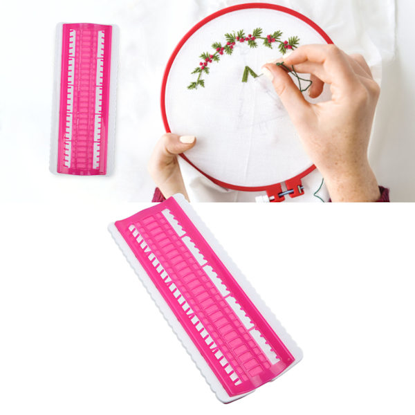 50 Posisjoner Floss Organizer Forhindre Knuter Bærbar Floss Organizer Korssting med 4 Utskiftbare Papir for Klassifisering Rose Red