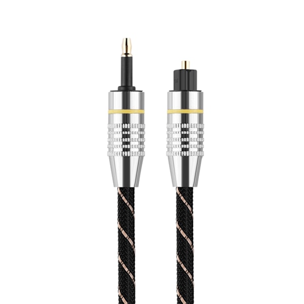 Toslink til Mini Stik 3,5 mm Optisk Fiber Digital Audio Kabel SPDIF Guldbelagt Stik 2m