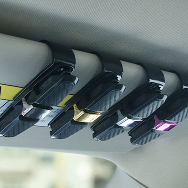 2 stk. solbriller klips til bilen, kan roteres, klips til solbriller i bilen