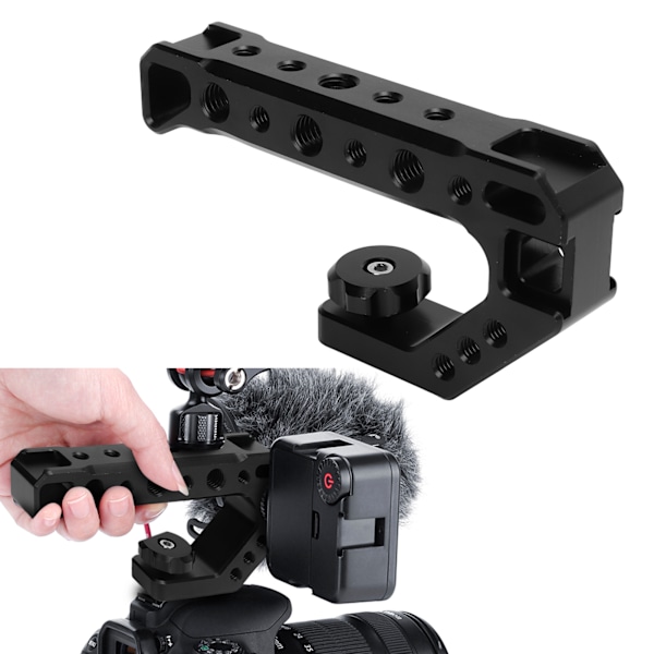 SLR-kamerans övre handtag grepp spegellös kamerahandtag kallskofäste montering handhållen stabilisator