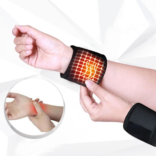 1 par magnetisk terapi självvärmd handledsskydd sport unisex handledsstödsskydd