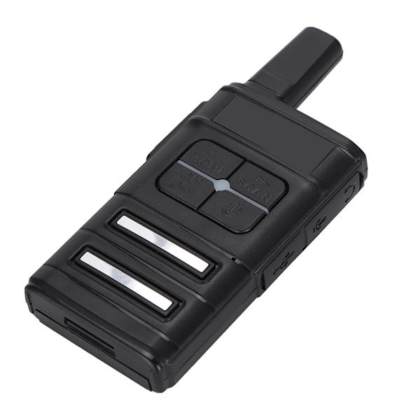 400-470MHz Mini Bärbar UHF 16-kanals Simplex FM Radio Walkie Talkie EU 110-240V