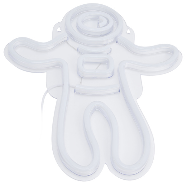 LED Astronaut Neonljus USB-driven transparent bakgrundstavla