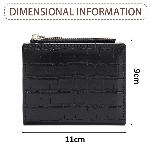 Ultra Slim Small Leather Women Wallet Tiny Thin Bifold Pocket Ladies Purse, 11cm*9cm*2cm