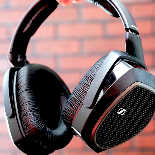Enkelt Snabbt Ersättning För Sennheiser RS-Serien, Bekväm Lyssning Hög Elastisk Svamp Rynkigt Konstläder, Ersättningsöra