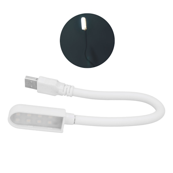 USB-driven nattlampa 8LED 360-graders böjbar lampa Originalitet Läslampa för hem vardagsrum