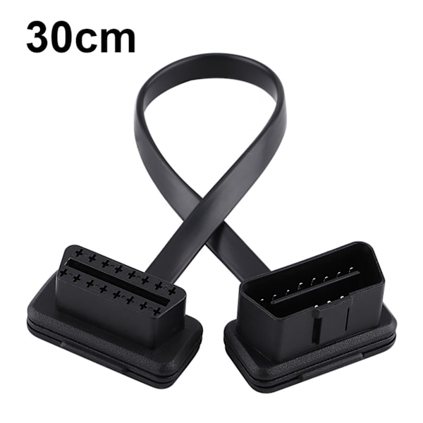 Auton OBD2 16-nastainen uros-naaras jatkokaapeli, diagnostiikkasovitin, 30 cm/12 tuumaa