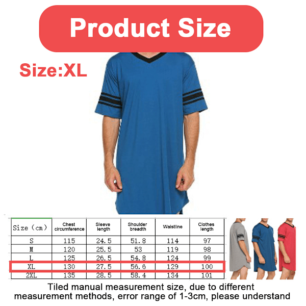 Herrpyjamas Bekväma stora pyjamas inomhus avslappnade herrpyjamas blue XL